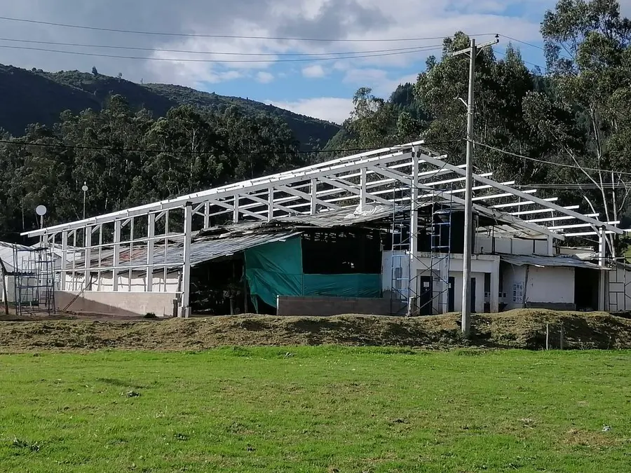 Estructura de cubierta en Nemocón